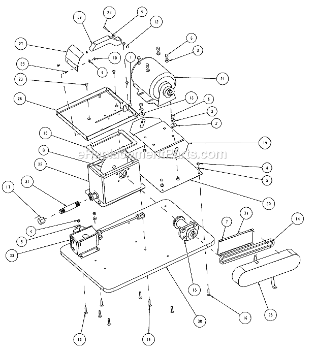 Page A Diagram and Parts List for TS6  Barranca Diamond Circular Saw